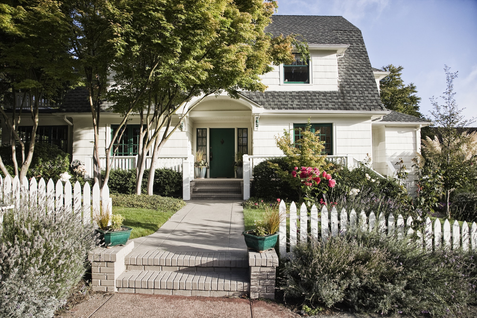 Remodeled older style home exterior